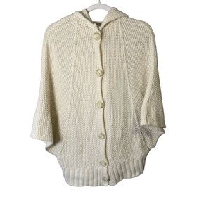 Stile Benetton Cream Button-Up Cardigan Size S Cozy Neutral Knit Italian Style